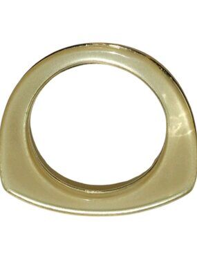 Vintage Lucite Triangle Bangle Silver Tone Sculptural